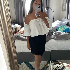 Off the shoulder Zara crop